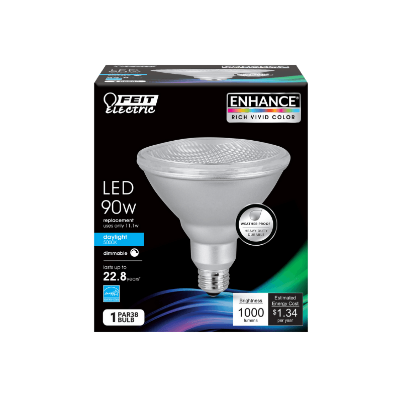 Feit Electric Enhance PAR38 E26 (Medium) LED Bulb Daylight 90 Watt Equivalence | Gilford Hardware 