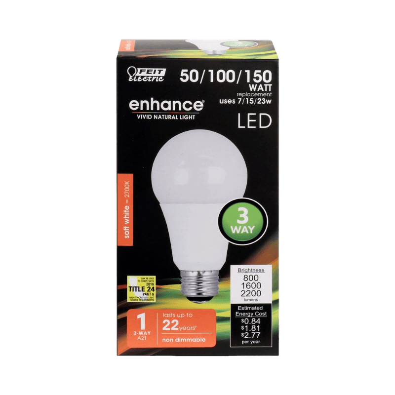 Feit Electric Enhance A19 E26 (Medium) LED Bulb Soft White 150 Watt Equivalence | LED Light Bulbs | Gilford Hardware & Outdoor Power Equipment