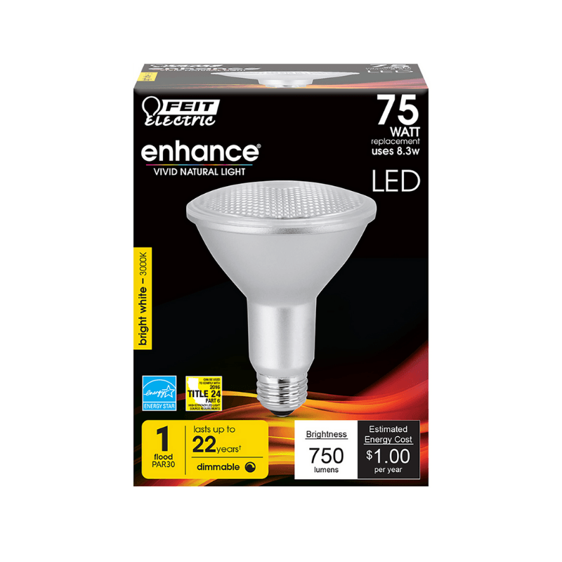 Feit Electric PAR30 E26 (Medium) LED Bulb Bright White 75 Watt Equivalence | LED Light Bulbs | Gilford Hardware & Outdoor Power Equipment