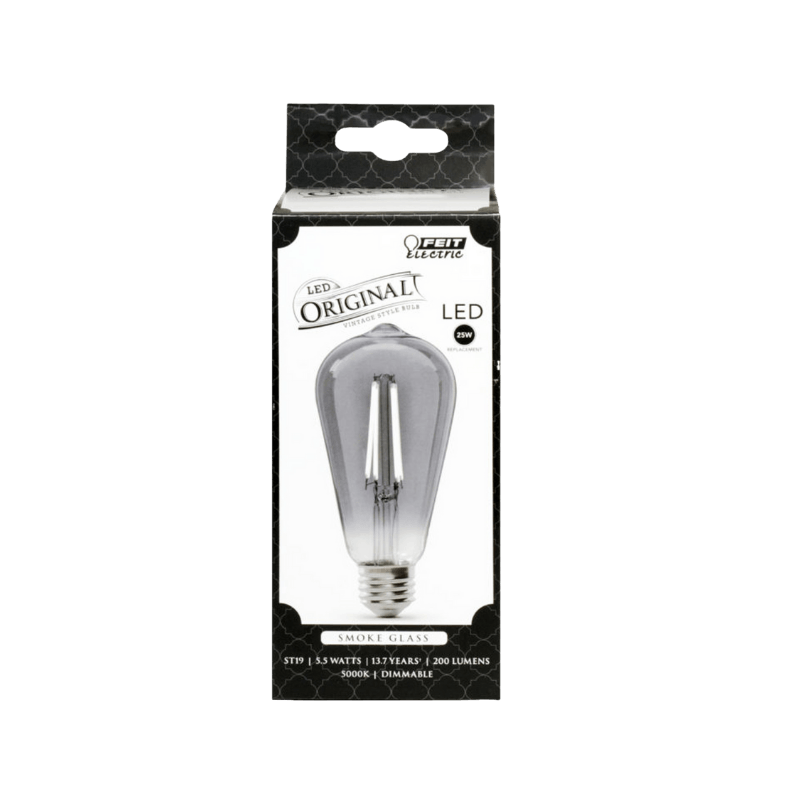 Feit Electric ST19 E26 (Medium) LED Bulb Smoke Daylight 25 Watt Equivalence | Gilford Hardware