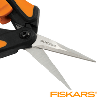 Thumbnail for Fiskars Softgrip Micro-Tip Snips Stainless Steel | Gilford Hardware