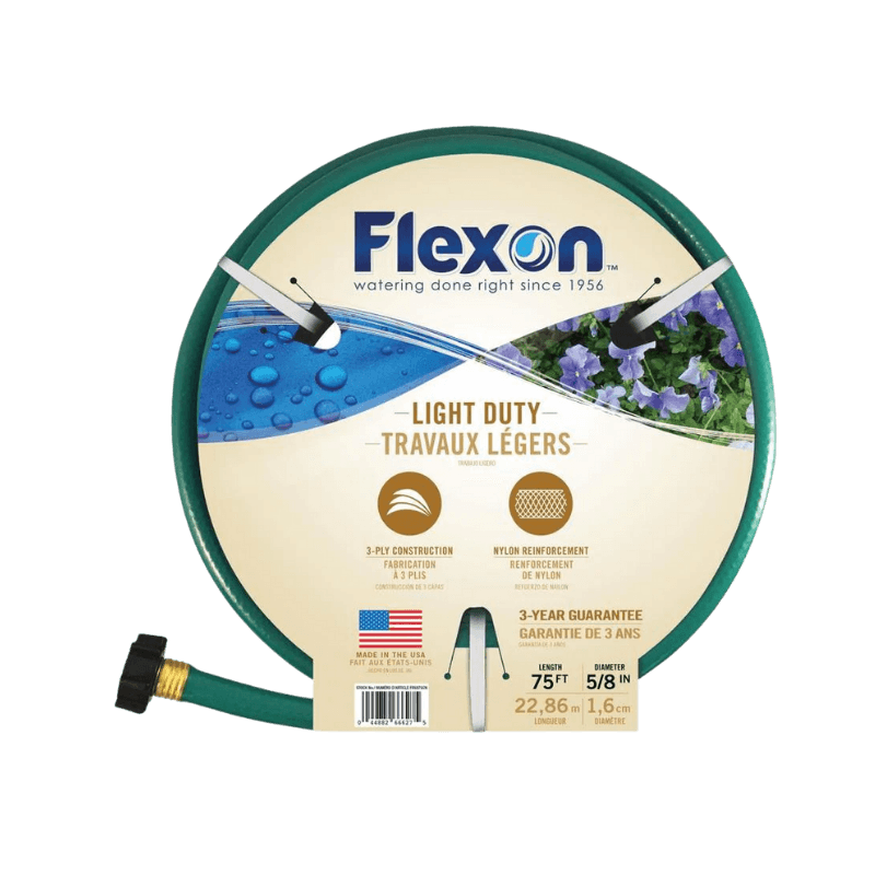 Flexon Garden Hose Light Duty 5/8" x 75' | Gilford Hardware