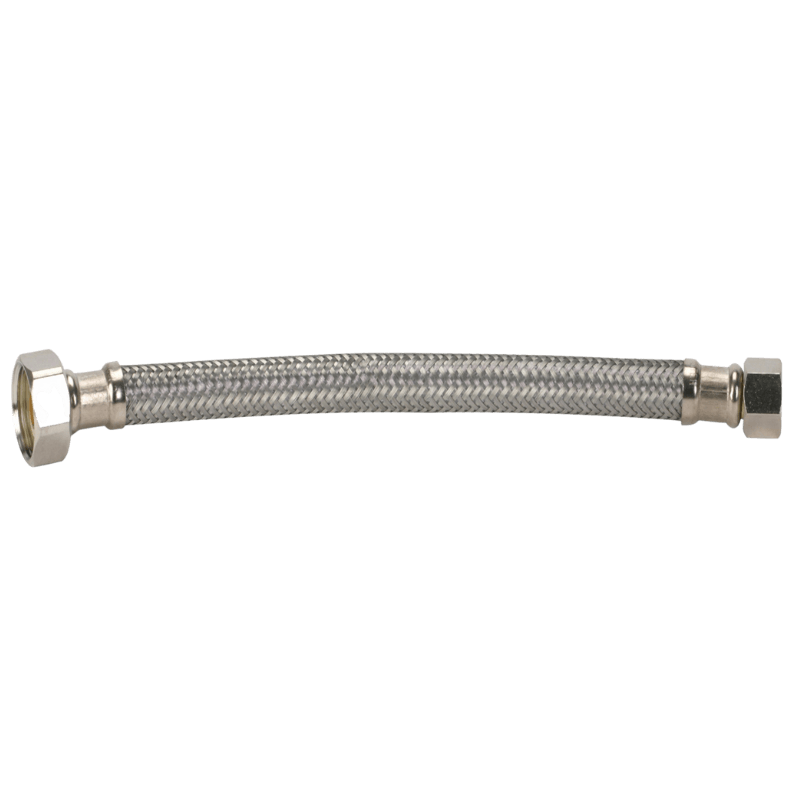 Fluidmaster Stainless Steel Toilet Supply Line 3/8" x 1/2" x 12" | Plumbing Hoses & Supply Lines | Gilford Hardware