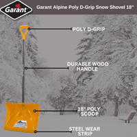 Thumbnail for Garant Alpine Poly D-Grip Snow Shovel 18