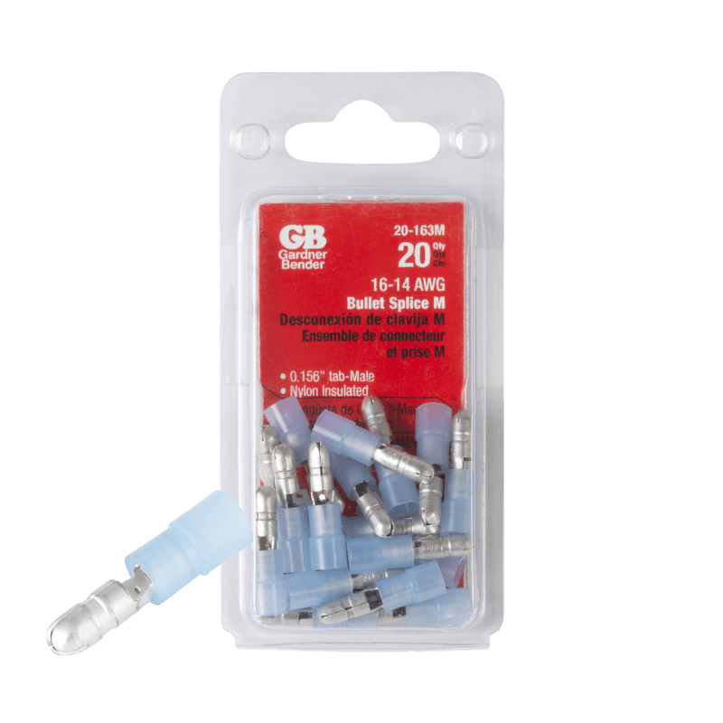 Gardner Bender Insulated Wire Terminal Bullet Blue 16-14 Ga. 20-Pack. | Electrical | Gilford Hardware & Outdoor Power Equipment