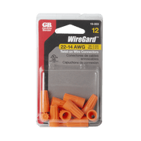 Thumbnail for Gardner Bender WireGard Twist-on Wire Connector, Orange #22-#14 AWG 12-Pack. | Wire Terminals & Connectors | Gilford Hardware & Outdoor Power Equipment