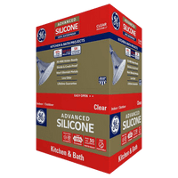 Thumbnail for GE Advanced Clear Silicone K&B Caulk Sealant 10.1 oz. | Hardware Glue & Adhesives | Gilford Hardware & Outdoor Power Equipment