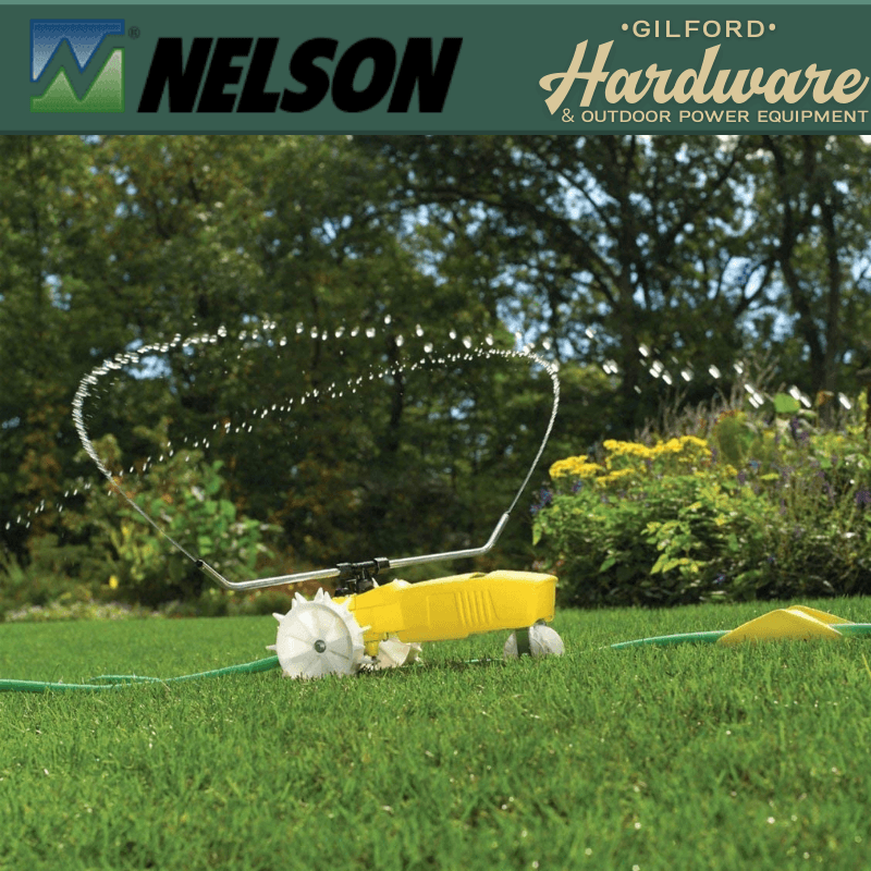 Nelson Cast Iron Traveling Sprinkler 13500 sq. ft. | Gilford Hardware 