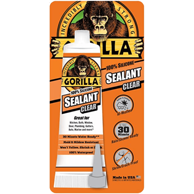 Gorilla 100% Silicone Sealant White 2.8 oz. | Gilford Hardware 