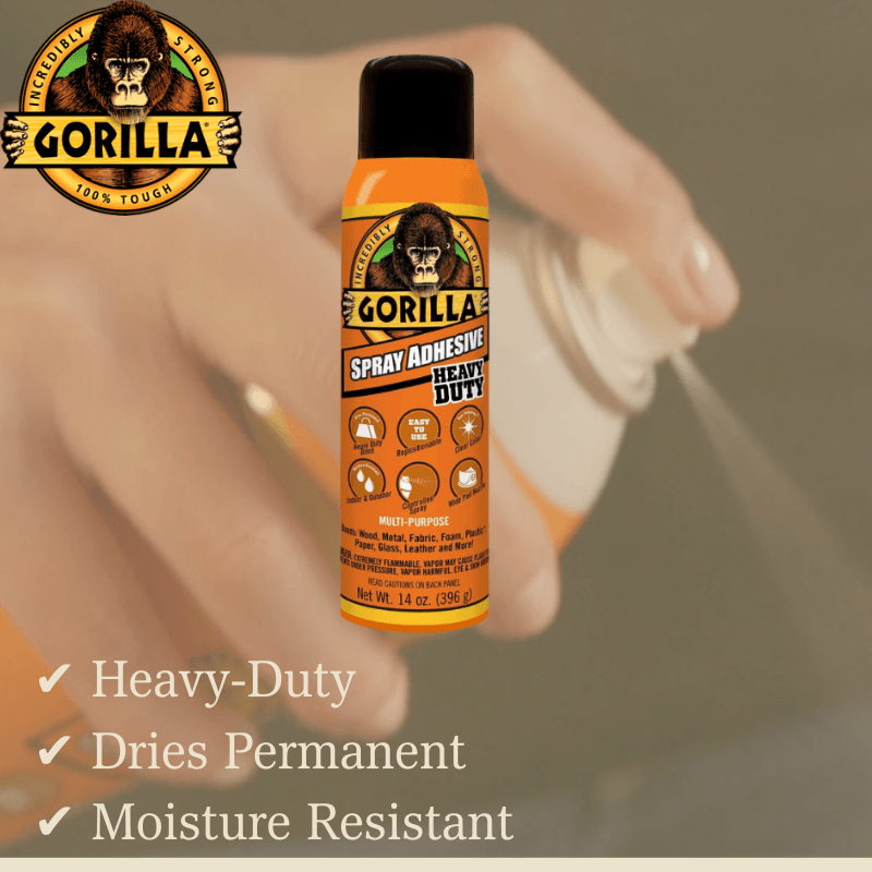 Gorilla Spray Adhesive Heavy Duty 14 oz | Hardware Glue & Adhesives | Gilford Hardware & Outdoor Power Equipment