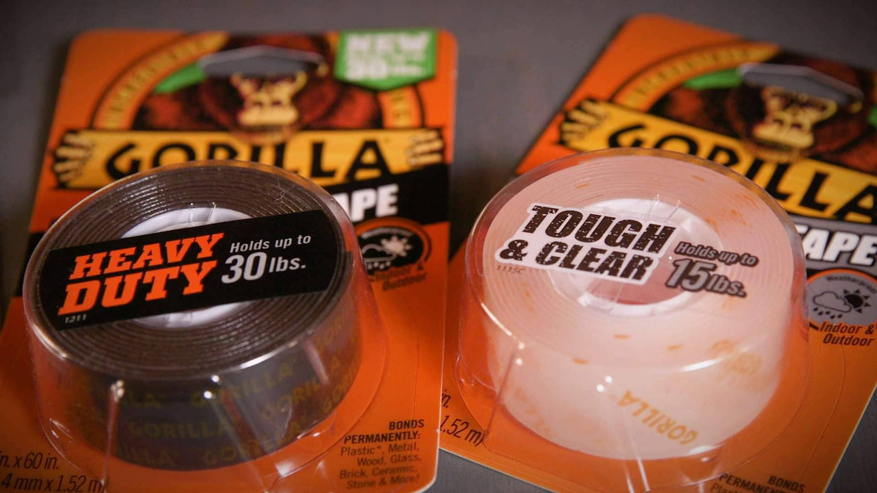 Gorilla Clear Double Sided Mounting Tape 1" x 150" | Gilford Hardware 