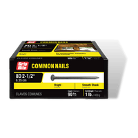 Thumbnail for Grip-Rite Common Bright Steel Nail Flat 8D 2-1/2 in. 1 lb. | Gilford Hardware 