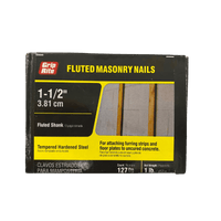 Thumbnail for Grip-Rite Masonry Bright Steel Nail T-Head 1-1/2 in. 1 lb. | Nails | Gilford Hardware & Outdoor Power Equipment
