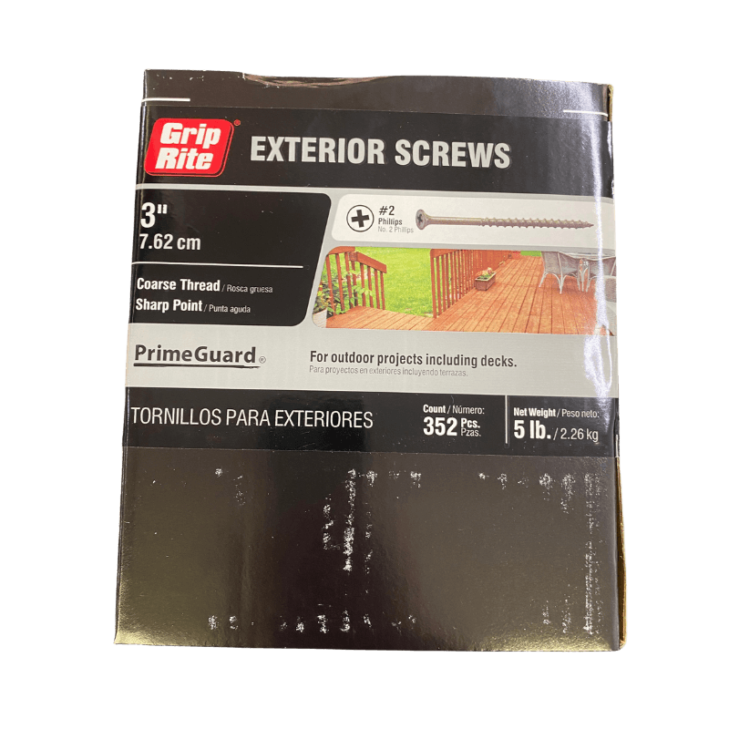 Grip-Rite Phillips Exterior Screws No. 8 x 3 in. 5 lb. | Gilford Hardware