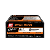 Thumbnail for Grip-Rite Phillips No. 6 Drywall Screws 1-1/4 in. 1 lb.  | Gilford Hardware 