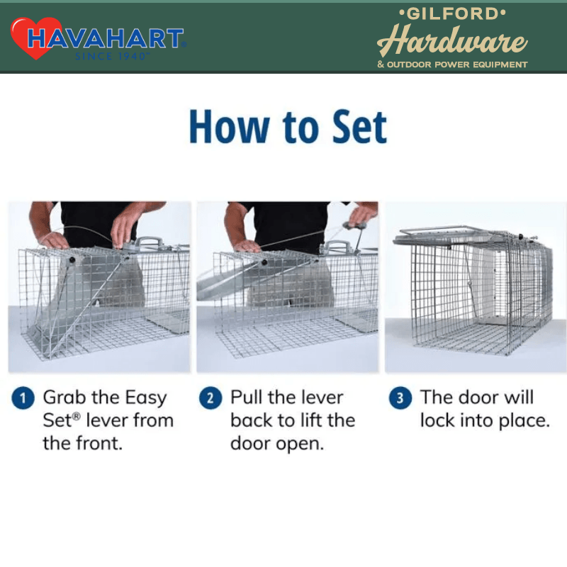 Havahart Live Catch Cage Trap For Cats and Raccoons | Pest Control Traps | Gilford Hardware & Outdoor Power Equipment