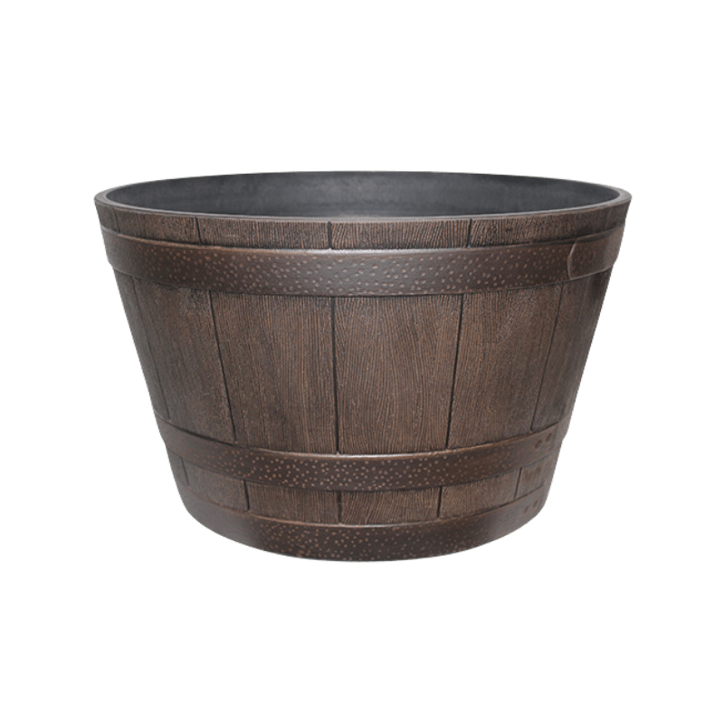 High-Density Resin Whiskey Barrel 15.5" | Pots & Planters | Gilford Hardware & Outdoor Power Equipment