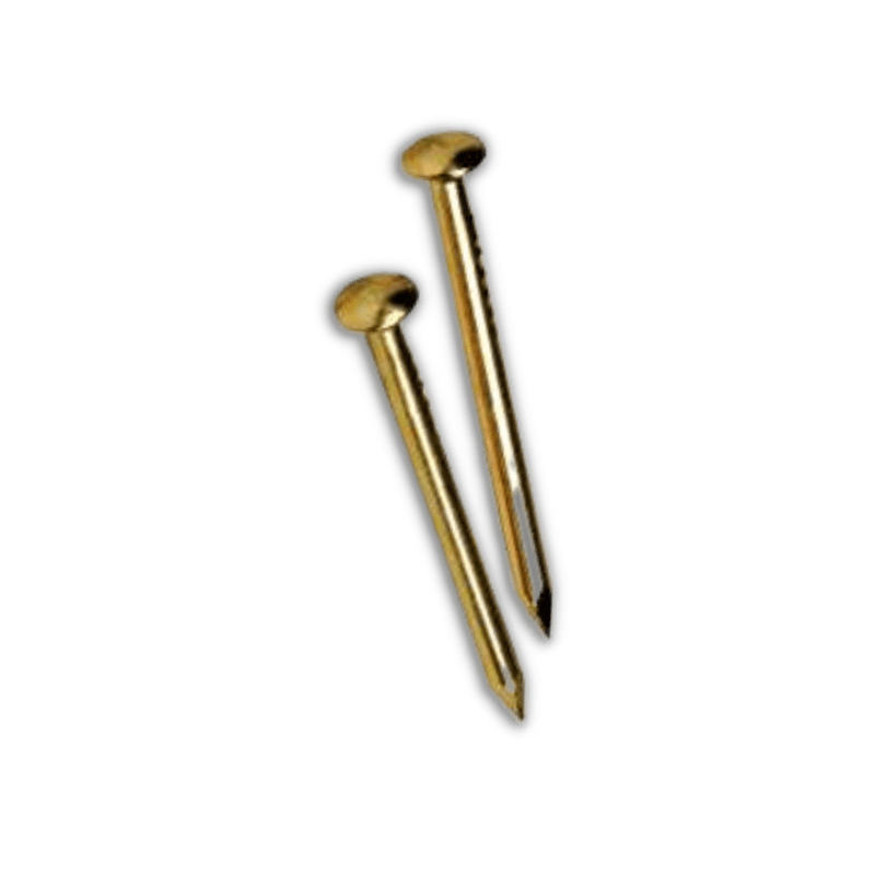 Hillman Brass-Plated Steel Escutcheon Pins 18 Ga. x 1/2 in. | Gilford Hardware