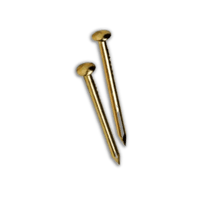 Thumbnail for Hillman Brass-Plated Steel Escutcheon Pins 18 Ga. x 1/2 in. | Gilford Hardware