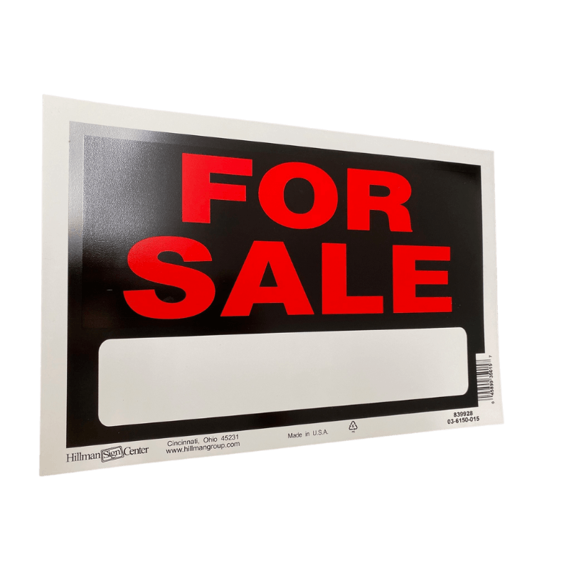 Hillman For Sale Sign 8" x 12" | Gilford Hardware 