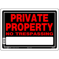 Thumbnail for Hillman Private Property No Trespassing Sign 10