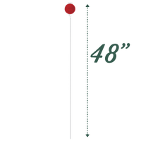 Thumbnail for Hillman Round Red Driveway Marker 48 in.  | Gilford Hardware