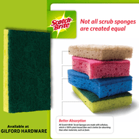 Thumbnail for Scotch-Brite Heavy Duty Scrub Sponge | Sponges & Scouring Pads | Gilford Hardware & Outdoor Power Equipment