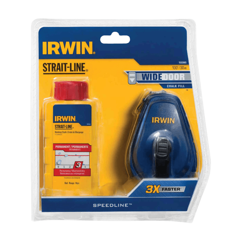 Irwin Strait-Line Red Chalk Reel 100 ft. | Measuring Tools & Sensors | Gilford Hardware & Outdoor Power Equipment