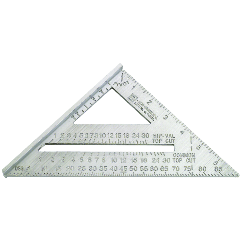 Johnson Johnny Square Professional Aluminum Rafter Square 7" | Square | Gilford Hardware & Outdoor Power Equipment