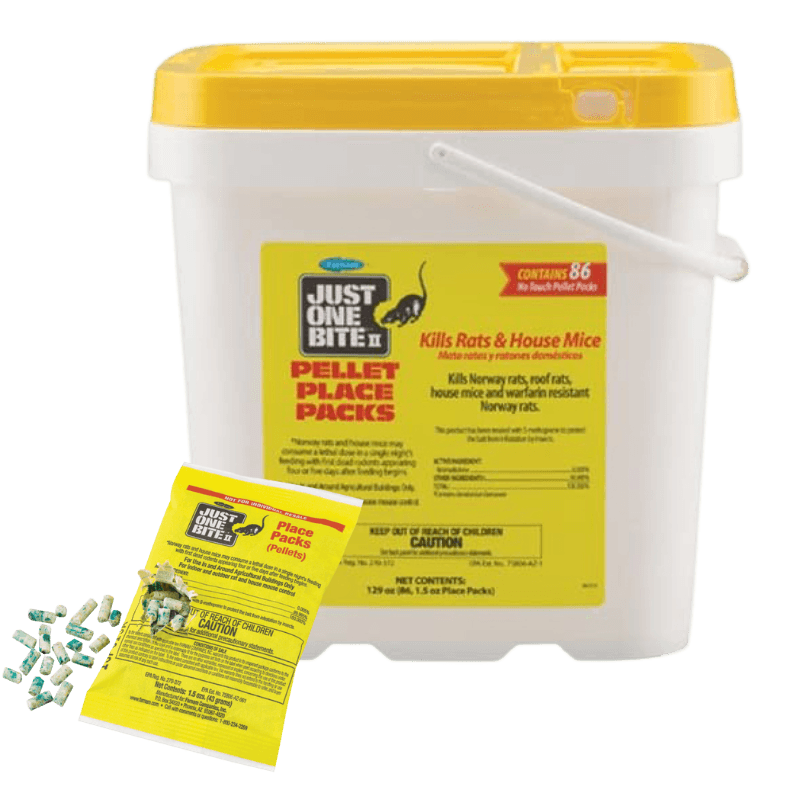 Just One Bite II Rat & Mice Killer Poison Pellet Packs 86-Pack. | Animal & Pet Repellents | Gilford Hardware & Outdoor Power Equipment
