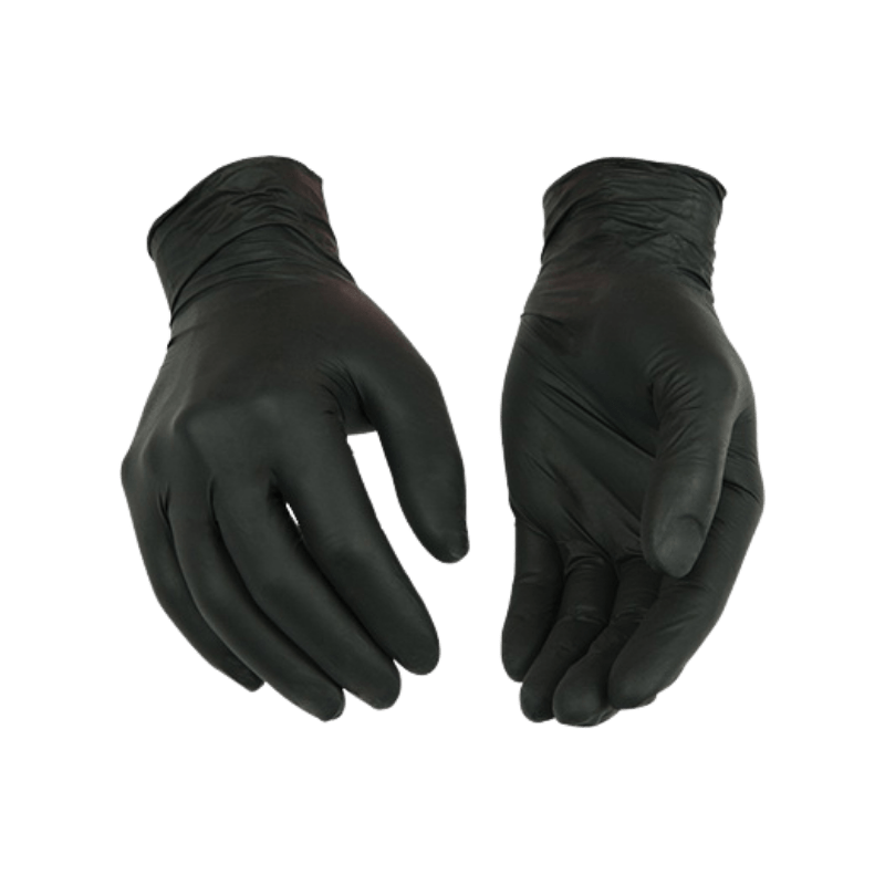 Kinco Nitrile Disposable Gloves Large Black Powder Free 40-Pack. | Gilford Hardware
