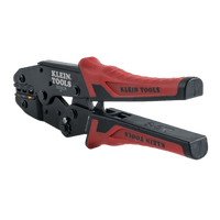 Thumbnail for Klein Tools Ratcheting Crimper 10-22 AWG - Insulated Terminals | Wire strippers | Gilford Hardware