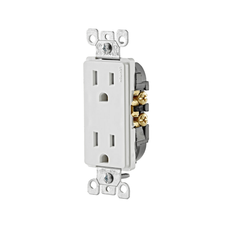 Leviton Decora Tamper-Resistant Duplex Outlet 15 Amp | Power Outlets & Sockets | Gilford Hardware