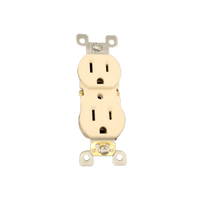 Thumbnail for Leviton Duplex Ivory Outlet 15A 125V 5-15R | electrical outlet | Gilford Hardware