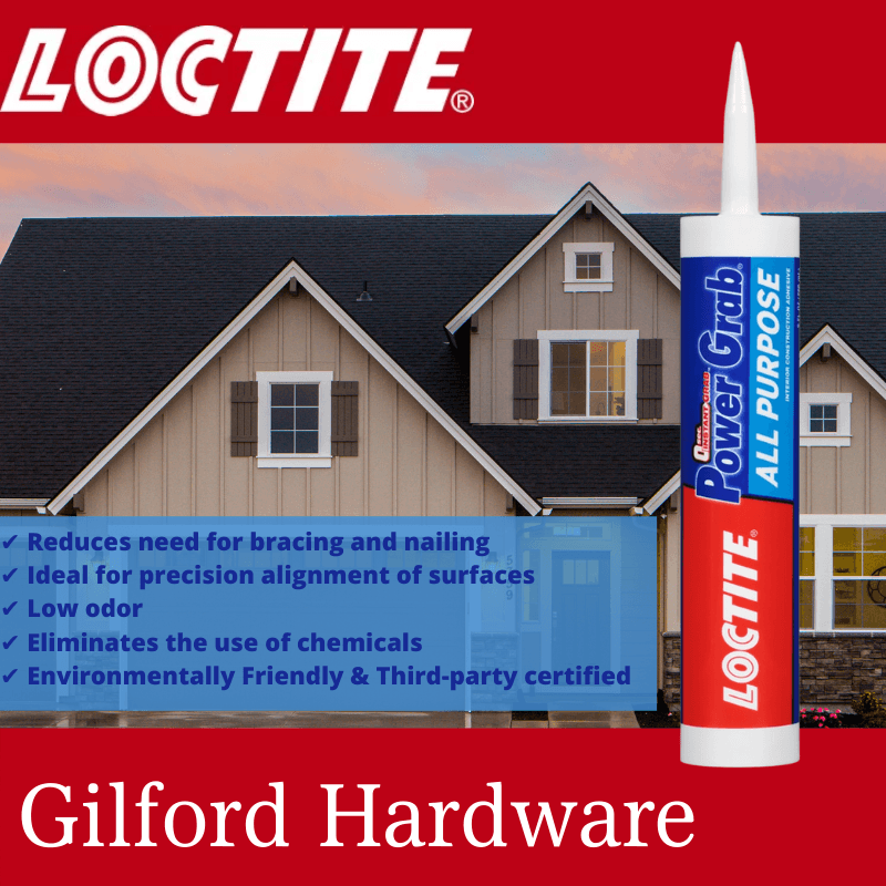 Loctite Power Grab Latex All-Purpose Construction Adhesive 9 oz. | Gilford Hardware 