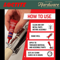 Thumbnail for Loctite Threadlocker High Strength Liquid 0.2 oz. | Gilford Hardware