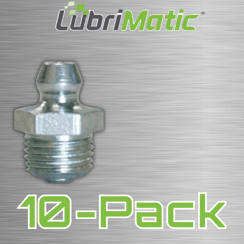 LubriMatic Straight Grease Fittings 1/8" 10-Pack. | Gilford Hardware