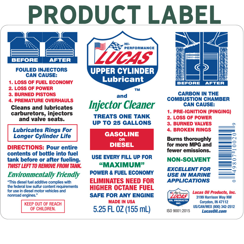 Lucas Oil Fuel Treatment 32 oz. | Vehicle Fuel Injection Cleaning Kits | Gilford Hardware & Outdoor Power Equipment