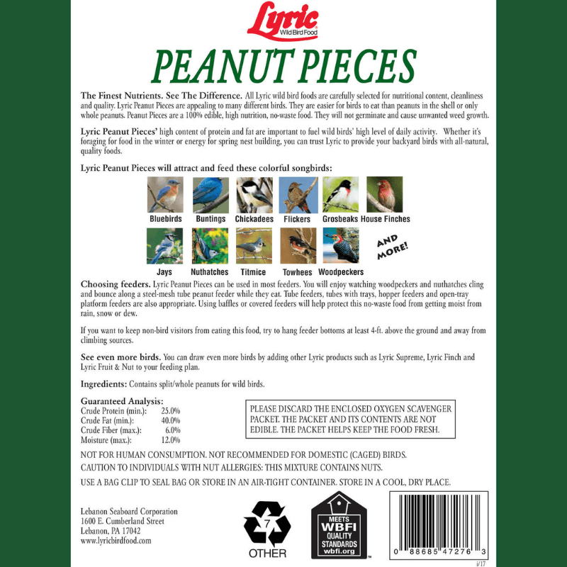 Lyric Peanut Pieces Bird Food 5 lb. | Gilford Hardware