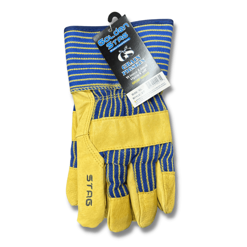 Golden Stag  Lined Open Cuff Grain Pigskin Glove | Gilford Hardware