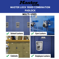 Thumbnail for Master Lock 1500D Combination Padlock | Locks & Latches | Gilford Hardware & Outdoor Power Equipment