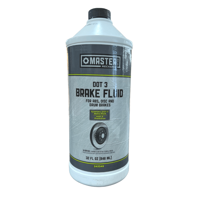 Master Mechanic Brake Fluid Dot 3 32 oz. | Vehicle Brake Fluid | Gilford Hardware
