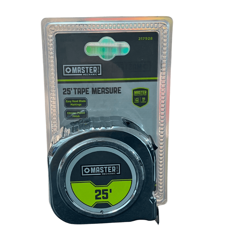 Master Mechanic Chrome Tape Measure 25' | Gilford Hardware