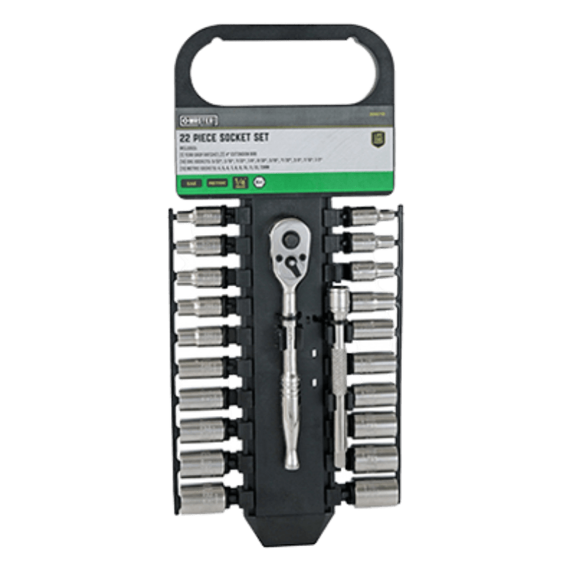 Master Mechanic Drive Socket Set 1/4" 22-Pack. | Gilford Hardware 