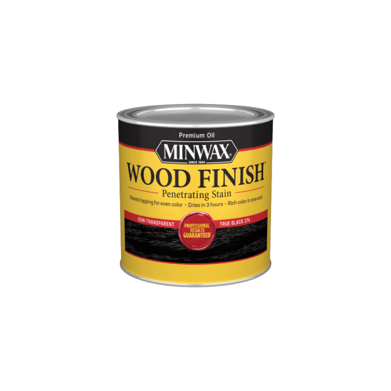 Minwax Oil-Based Wood Stain Semi-Transparent Ebony 0.5 pt. | Gilford Hardware