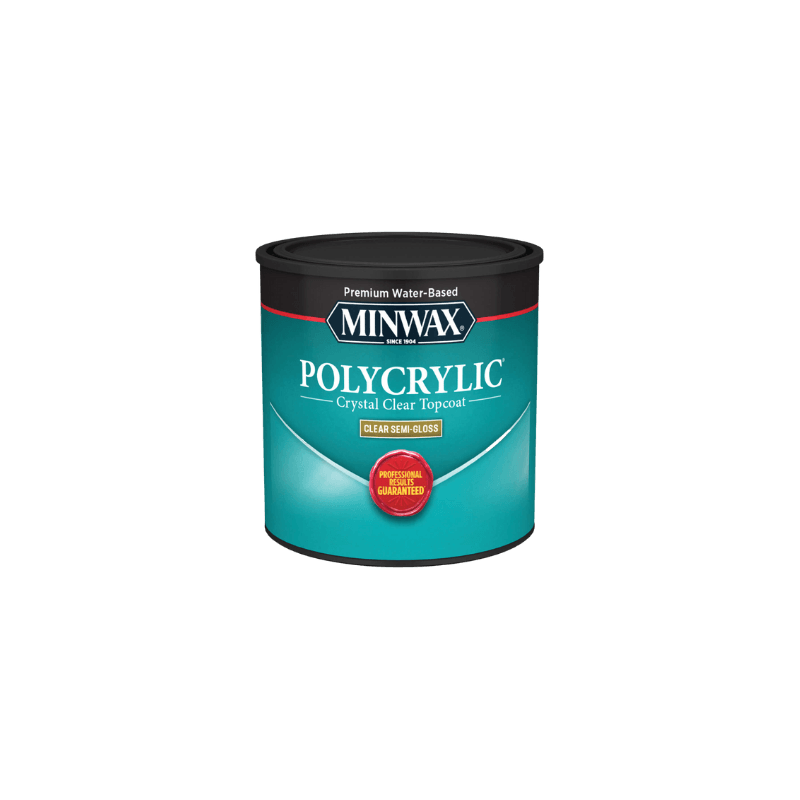 Minwax Polycrylic Protective Finish Semi-Gloss Clear 0.5 pt. | Gilford Hardware