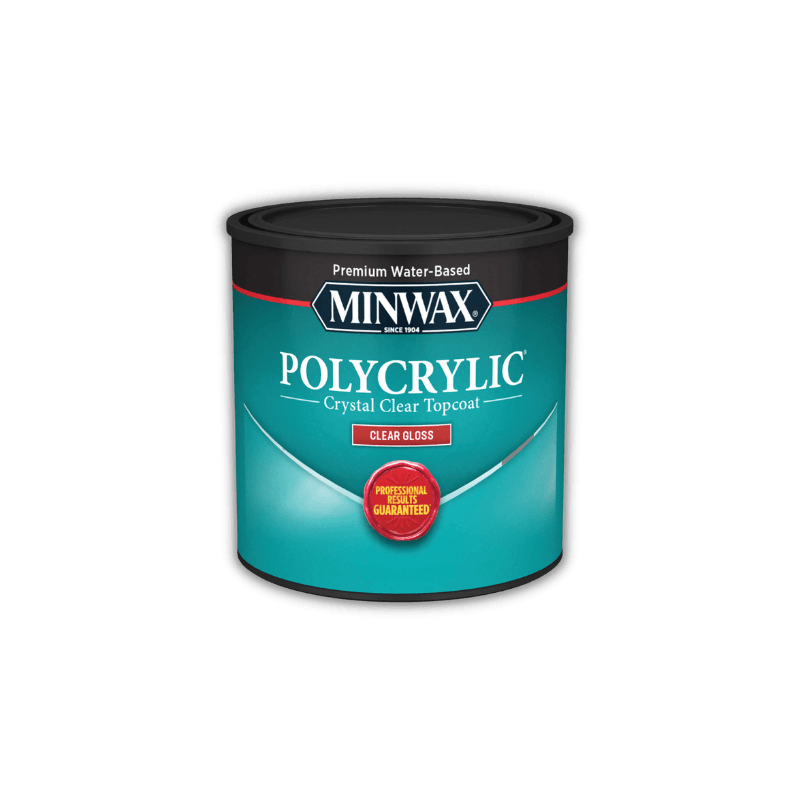 Minwax Polycrylic Protective Finish Gloss Clear 0.5 pt. | Stains | Gilford Hardware & Outdoor Power Equipment