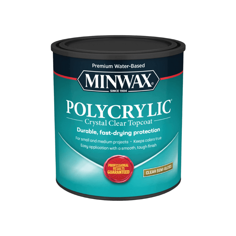 Minwax Semi-Gloss Clear Polycrylic 1 qt. | Gilford Hardware 