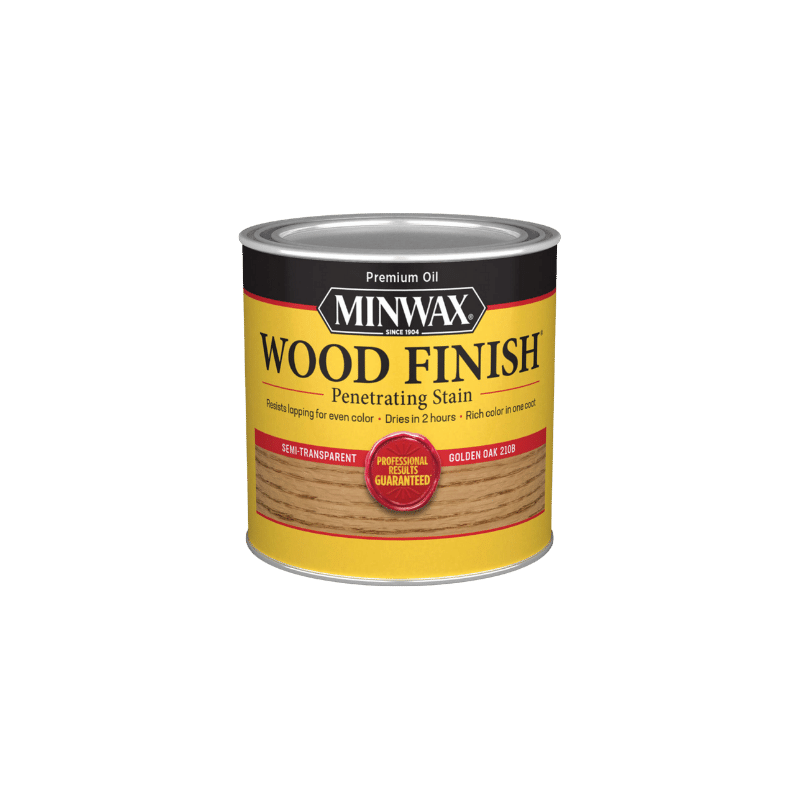 Minwax Oil-Based Wood Stain Semi-Transparent Golden Oak 0.5 pt. | Gilford Hardware