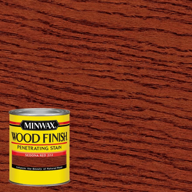 Minwax Wood Finish Transparent Sedona Red Wood Stain 0.5 pt. | Gilford Hardware 